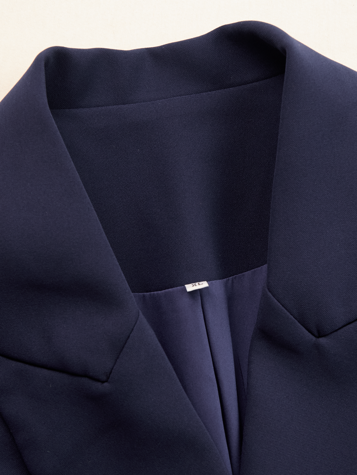 Notched Lapel Button-Front Blazer Midi Dress