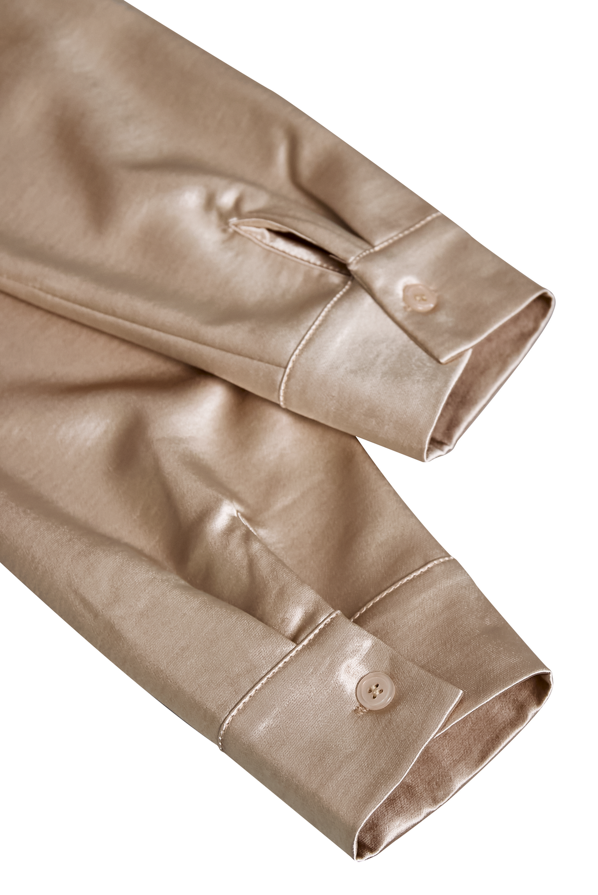 Satin Cowl Neck Long Sleeve Collared Blouse