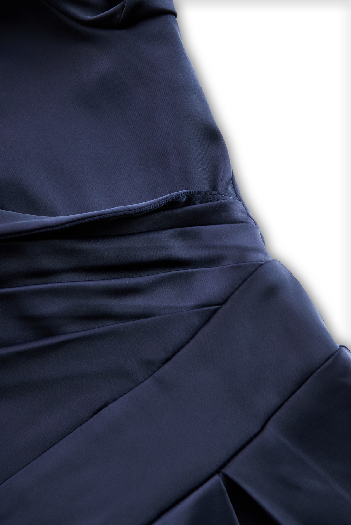 Satin Shawl Collar A-Line Midi Dress With Pockets